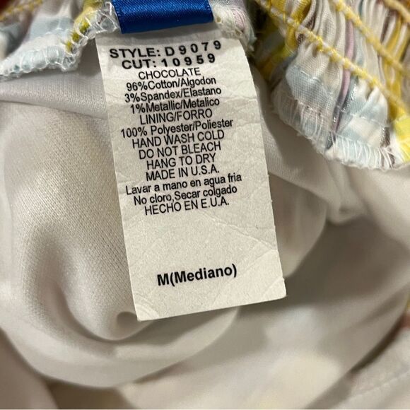 Strapless plaid Multicolor mini dress size extra small - Picture 11 of 13